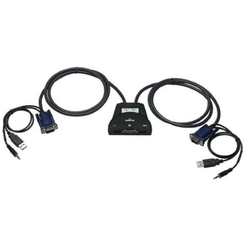 Manhattan 2 Port KVM USB W-Aud & Cables