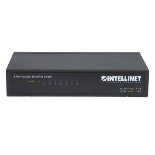 Intellinet 8 Port 10-1000 Switch Metal