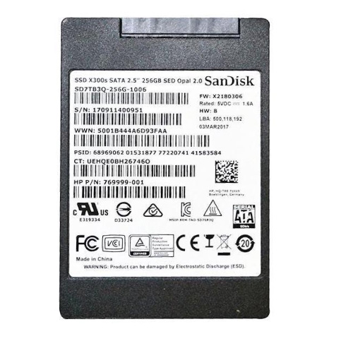 256GB SSD SanDisk/HP