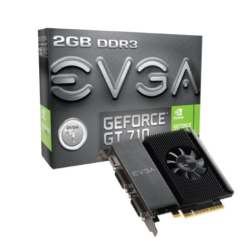 EVGA GT710 2GB DDR3 Mini-HDMI/2DVI