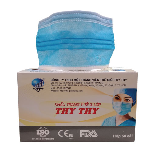 3 Ply Medical BFE98% Face Mask 50 Pack