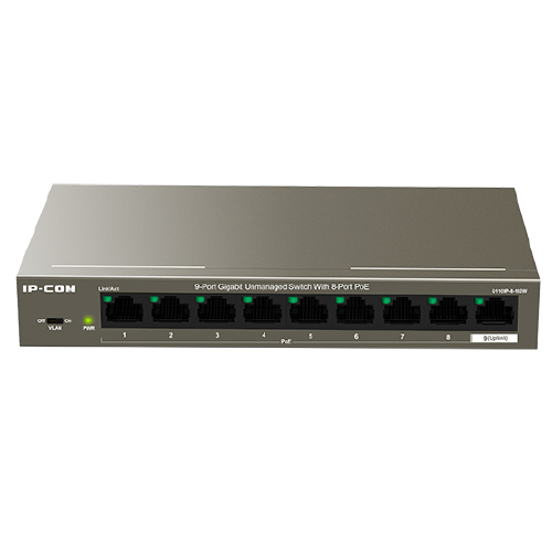 IP-COM 8 Port Gb POE 92W+1C 6KV VLAN