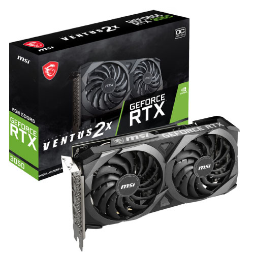 MSI RTX 3050 8GB DDR6 DP/HDMI OC