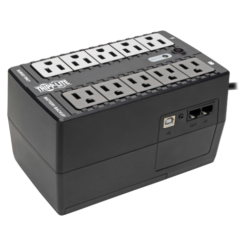 TrippLite 600VA USB 10-Outlet 1-RJ11