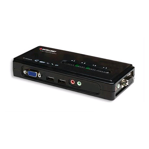 Manhattan 4 Port KVM USB W-Aud & Cables