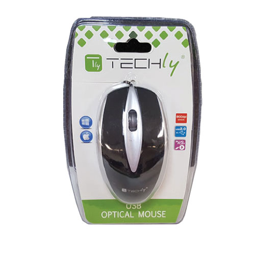 Techly USB 3 Button Wheel Mouse
