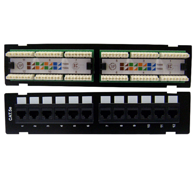 Techly Cat5E Patch Panel 12Port /MNT