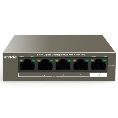 Tenda 5 Port Gb POE Switch 63W