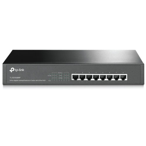 TP-Link 8 Port 10-1000 8 PoE+ Rm 124w