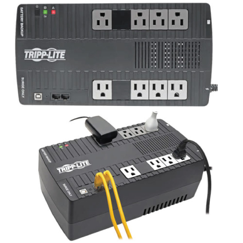 Tripplite 700VA AVR USB 8-Outlet RJ-11