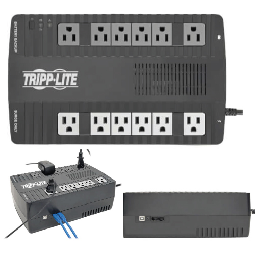 Tripp Lite 750VA AVR USB 12-Outlet RJ-11