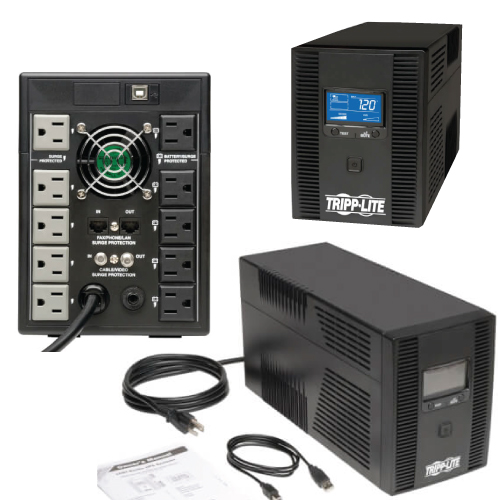 TrippLite 1500VA USB 10 Outlet W/LCD AVR