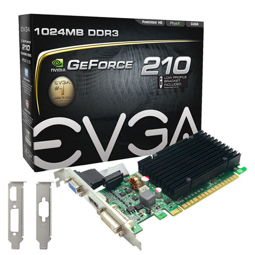 EVGA 210 1GB DDR3 16x HMDI DVI VGA LPO