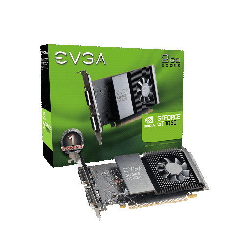 EVGA GT1030 2GB DDR5 2-DVI 1 SLOT