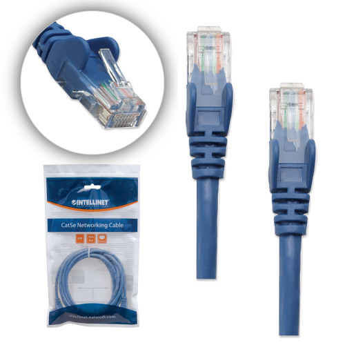 14 ft Blue Cat5e UTP Patch Cable 10 Pack