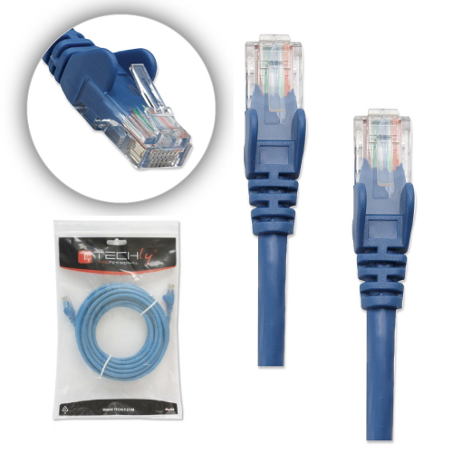 10 ft Blue 10 pack Cat5e UTP Patch Cbl