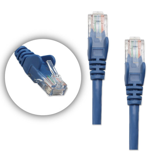 50 ft Blue Cat5e UTP Patch Cbl