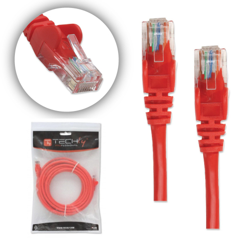 15 ft Red 10 pack Cat5e UTP Patch Cbl