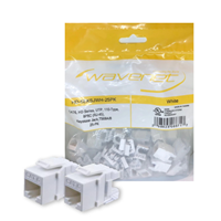 Wavenet Cat6 Key 110 Punchdown WHT 25PK