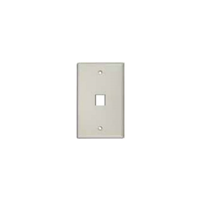 FLUSH WALL PLATE 1 PORT Wht ID 25 PACK