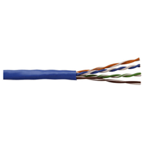 1000' Cat5e 350Mhz UTP CMR Bulk Box Blue