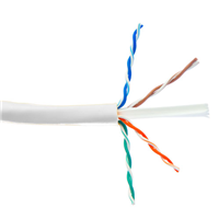 1000' Cat6e 600Mhz UTP CMR Bulk Box Wht