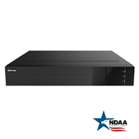 16CH NVR W/16 PoE 12MP  H.265 4K NDAA