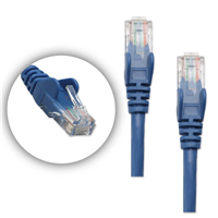 25 ft Blue 5 pack Cat5e UTP Patch Cbl