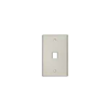 FLUSH WALL PLATE 1 PORT Wht ID 25 PACK